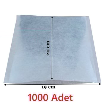 Çay Bitki Çayı Demleme Filtresi Boş Demlik Poşeti Galoşu Bonesi 19x20 cm 1000 Adet Ev Otel Cafe Horeca