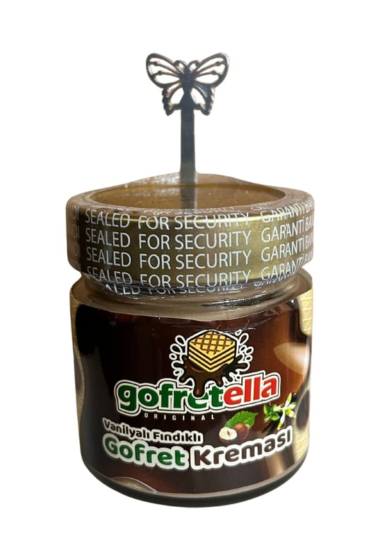 Gofretella Vanilyalı Fındıklı Gofret Kreması 200 Gr ( Şekilli Çay Kaşıgı Hediyeli )
