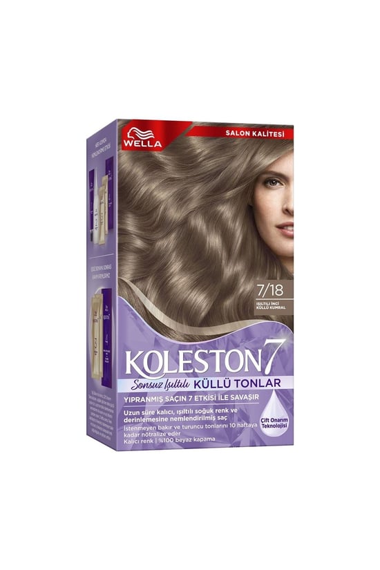 Koleston Supreme Kit 7/18 Işıltılı Inci Küllü Kumral