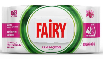 Fairy Çok Amaçlı Yüzey Temizlik Havlusu 100 Yaprak Lilyum