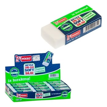 Mikro 2b-24 Beyaz Nano 24 Lü Silgi