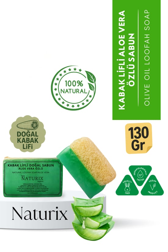 Naturix Kabak Lifli Aloe Vera Özlü Sabun 130 Gr