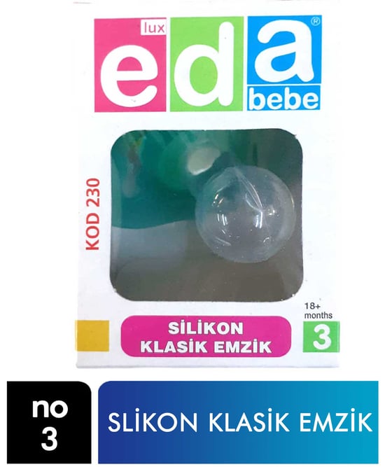 Lüx,Lüx Eda Bebe Silikon Klasik Emzik No:3,,emzik,klasik emzik,damaklı emzik,bebek ürünler,bebek malzemeleri,bebek araç gereç,anne bebek,toptan satın al,toptantr,toptan mağazacılık