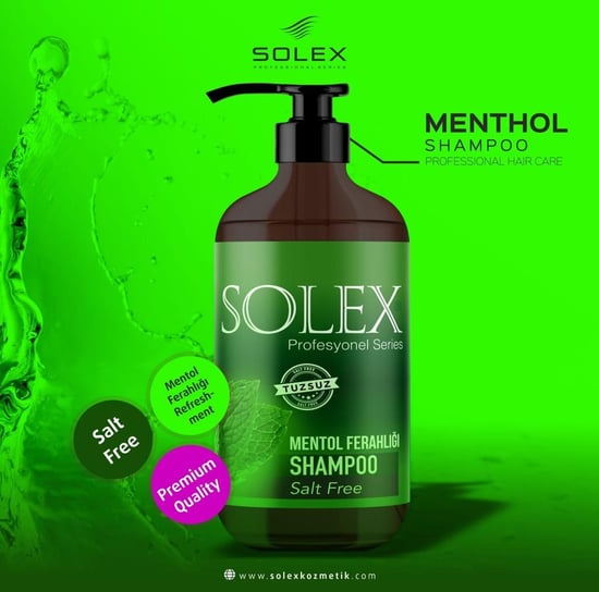 Solex Tuzsuz Professıonal Serıes Mentol Keratin Özlü Şampuan 1.000 ml