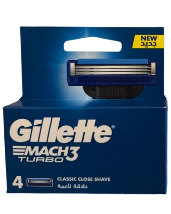 Gillette Mach 3 Turbo Yedek Tıraş Bıçağı 4'lü