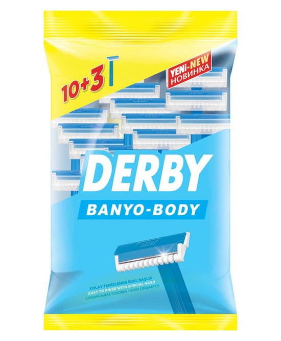 Derby Tıraş Bıçağı 10 + 3' lü Poşet Banyo,tıraş bıçakları,tıraş ürünleri,kozmetik ürünleri,bıçaklar,tıraş bıçakları,keskin bıçaklar,toptan satın al,toptan kozmetik,toptan tr