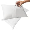 Private 5 Adet Sıvı Su Geçirmez Terletmez %100 Pamuk Yastık Alezi Fermuarlı Akfil 63 Tel Dokuma %100 Pamuk 50x70 Cm Beyaz
