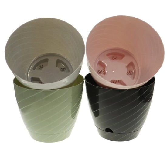 Hak 0 No Sedef Saksı-0,30 Litrelik Saksı-Karışık Renklerde