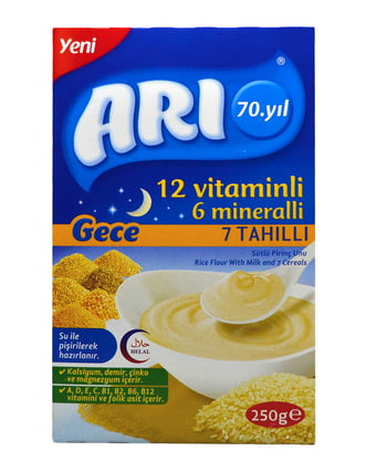 arı, arı mama, bebek maması, mama, tahıllı bebek maması, bebek gece maması, gece maması, pirinç unu, pirinç unu maması, arı bebek maması satın al, arı bebek maması fiyat