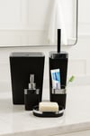 siyah banyo seti, gümüş banyo seti, 4 parça banyo seti, modern banyo aksesuarları, şık banyo seti, dekoratif banyo ürünleri