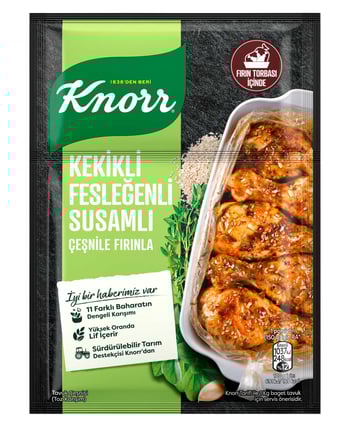 knorr, knorr çeşni, knorr tavuk çeşnisi, fırın çeşnisi, tavuk çeşnileri, kekikli çeşni, fesleğenli çeşni,  fırın baharatı, tavuk baharatı, gıda, toptan gıda