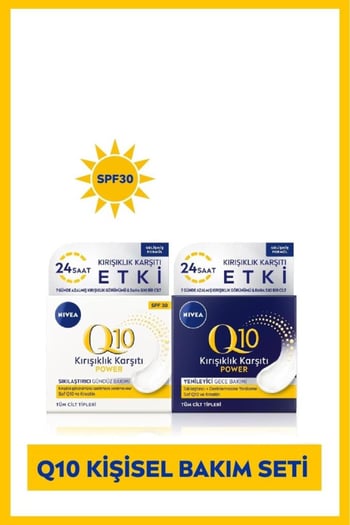 Nivea Q10 Power Kırışıklık Karşıtı Gündüz Bakım Kremi Spf15 50ml Ve Q10 Power Gece Bakım Kremi 50 ml