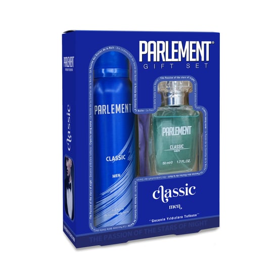 Parlement Erkek Parfüm 50 ml + Doedorant 150 ml Classic,reerkek parfüm,parfümler,erkek parfümleri,parfüm fiyatları,kozmetik ürünleri,toptan kozmetik,toptan satın al,toptantr,toptan mağazacılık