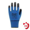 Pn5 Zebra Mavi Polyester Örme Nitril Iş Eldiveni 10 Beden