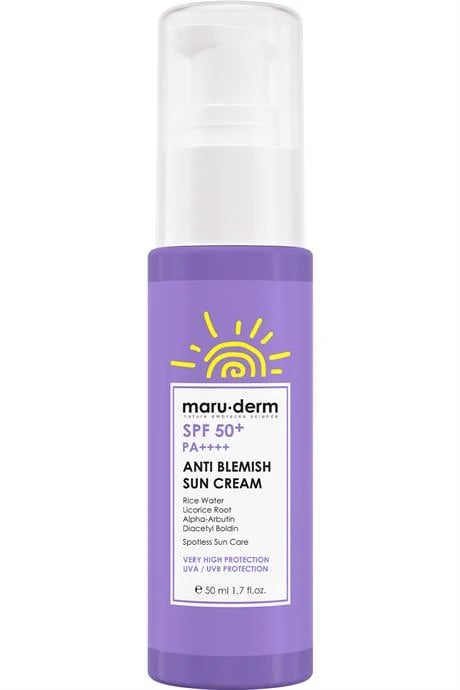 Maruderm Güneş Kremi SPF 50+ Leke Karşıtı Güneş Kremi 50 ML