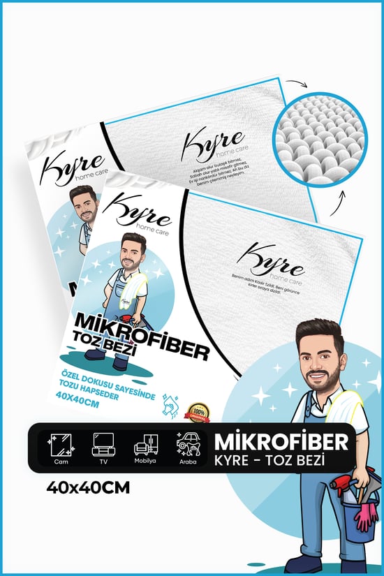 Mikrofıber temızlık bezı toz bezı
