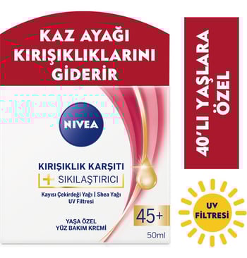 Nivea 45+Yaşa Özel Yüz Bakım Kremi 50 ml