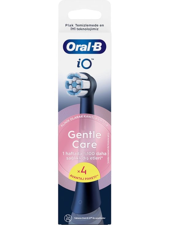 ORAL-B İO Gentler Sebsitive Siyah Yedek Başlık 4 lü