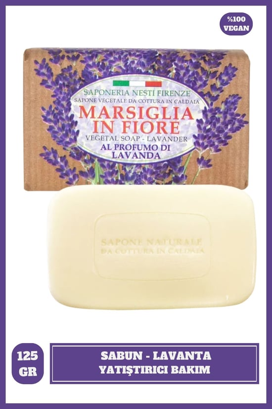 Nesti Dante Marsiglia In Fiore Lavanda Katı Sabun 125 gr |cilt To