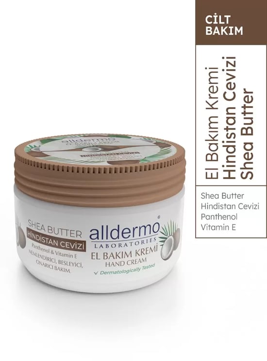 Alldermo El Bakım Krem Shea Butter - Hin.Cevizi (KAVANOZ)  250 ml