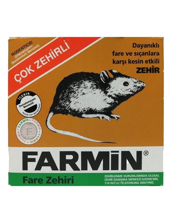 Farmin Fare Zehiri  Fare Kovucular 250 G ( 2X125 Gr Poşet )