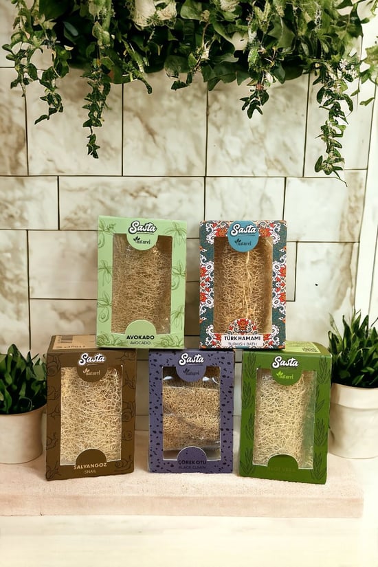 Sasta Doğal Sabun Kabak Lifi Özel Seri