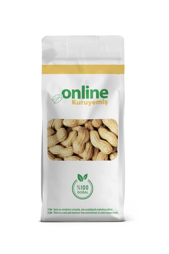 Online Kuruyemiş  Kabuklu Sade Kavrulmuş Yer Fıstığı Tuzsuz 1000 Gram