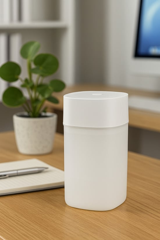 400 ml Şeffaf Gece Lambalı Renkli Işık Ultrasonik Hava Nemlendirici Aroma Difüzörü TP-1037