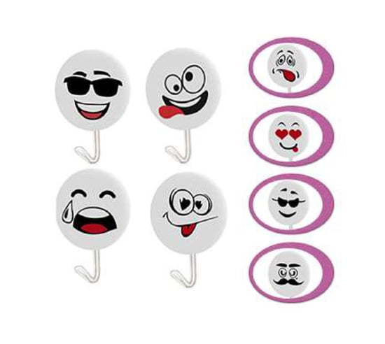 Melodi Emoji 4'Lü Askı-Kendinden Yapışkanlı