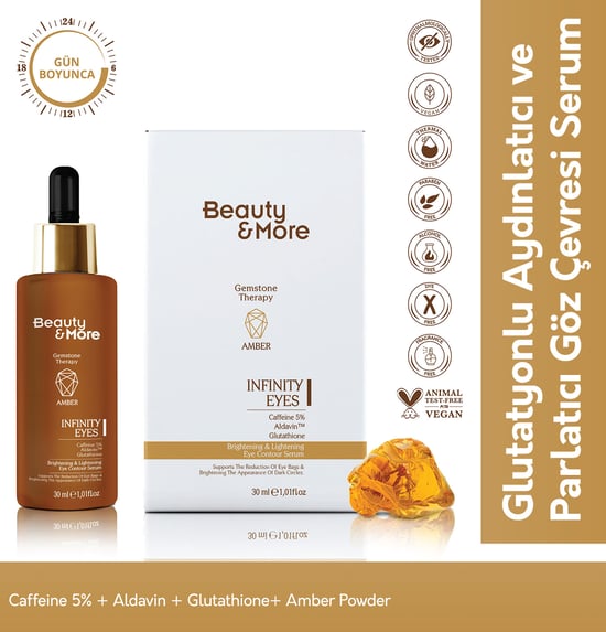 BeautyandMore Amber Aydınlatıcı Parlatıcı Göz Çevresi Serumu 30 ml