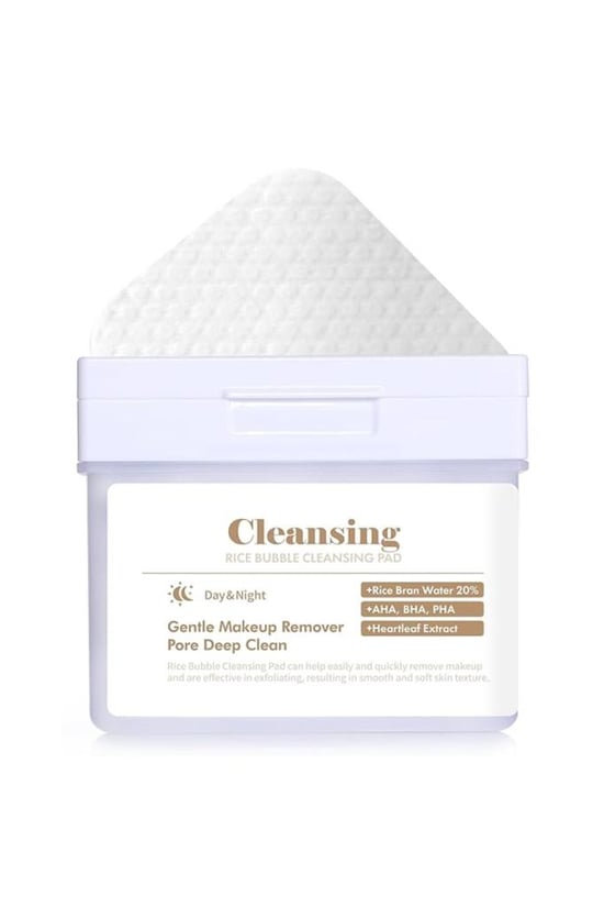 DERMAL Rice Bubble Temizleme Pedi Makyaj Temizleyici Peeling Etkili ve Nemlendirici Temizleme Pedi