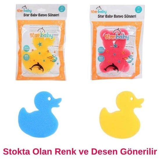 Star Baby Ekstra Yumuşak Banyo Süngeri Hayvan Figürlü
