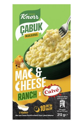 Knorr Çabuk Makarna Ranch Soslu Mac Cheese 212 gr