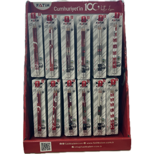 Fati̇h Cumhuri̇yeti̇n 100. Yilina Özel Stantli Si̇lgi̇li̇ Kurşun Kalem