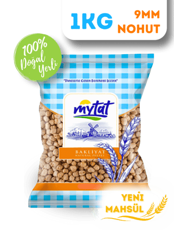 Mytat Doğal Yerli Üretim Nohut 9 MM 1 kg