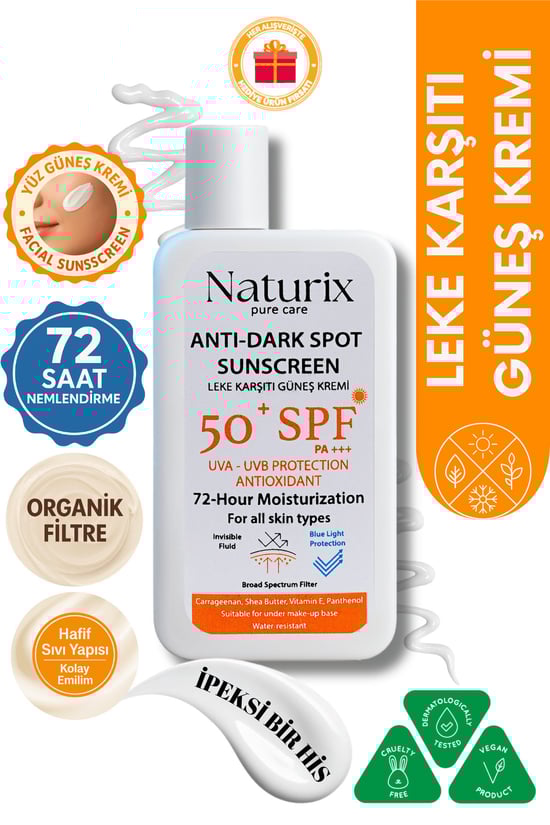 Naturix Leke Karşıtı Güneş Kremi SPF 50+ 50 ml