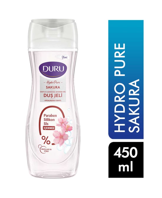 Duru,Duru Duş Jeli 450 ml Hydro Pure Sakura,jeller,duş jeli,duş jeli,banyo,duş jelleri,kozmetik ürünleri,pure sakura pure,sakura, vücut şampuanı, kremli duş jeli,duş jeli fiyatları,toptan satın al,toptan kozmetik,kozmetik ürünleri,toptan satın al,toptantr,toptan mağazacılık,toptan kozmetik al