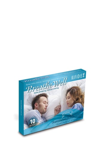 Kifidis BreatheWell Trasparan Burun Bandı Yetişkin 10 Adet