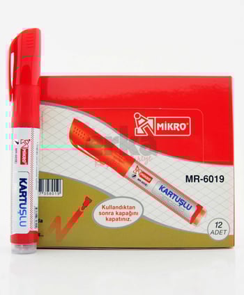 mikro,mikrro mr-6019 kırmızı tahta kalemi,tahta kalemleri,mikro tahta kalem kırmızı,kırmızı kalem çeşitleri,tahtaya yazmak icin kalemler,toptan satın al toptan tr