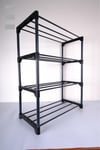 ASVERA Teno Çok Amaçlı Raf - 4 Katlı Metal Ayakkabılık - Organize
