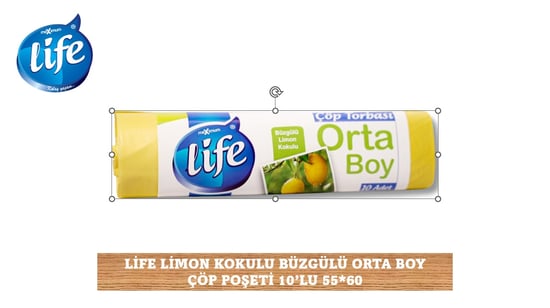 Life Limon Kokulu Orta Boy Büzgülü Çöp Torbası 10'Lu