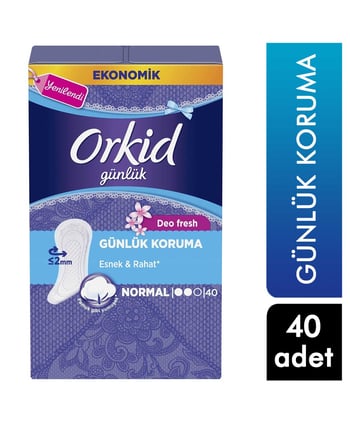 Orkid Hijyenik Ped Günlük Eko 40'lı Deofresh