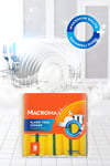 Macromax Tırnak Koruyuculu Bulaşık Süngeri 8'li Paket Ergonomik Yeşil Klasik Sünger