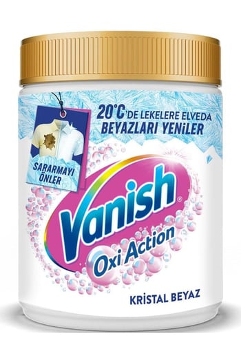 Vanish Oxi Action Kristal Beyaz Toz Deterjan Güçlendirici ve Leke Çıkarıcı 970 Gram