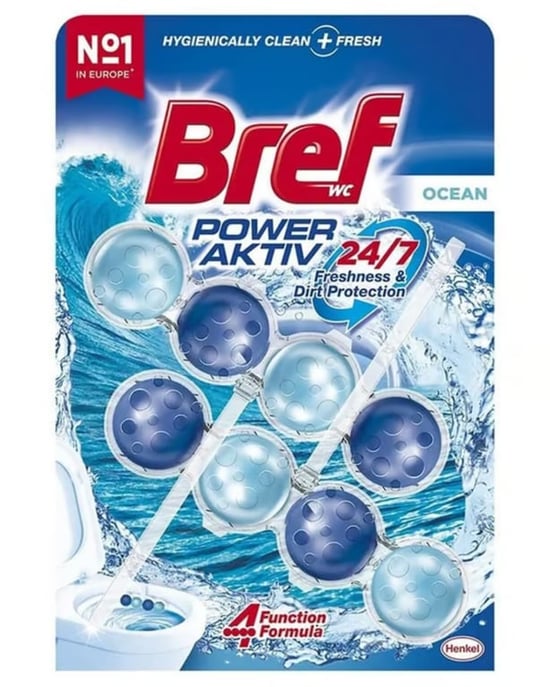 Bref Power Aktiv Klozet Blok Okyanus Kokulu 2'li Paket