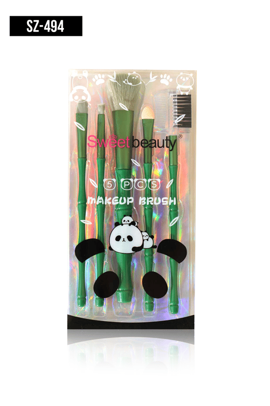 İthal Aksesuar 5'Li Renkli Makyaj Fırçası