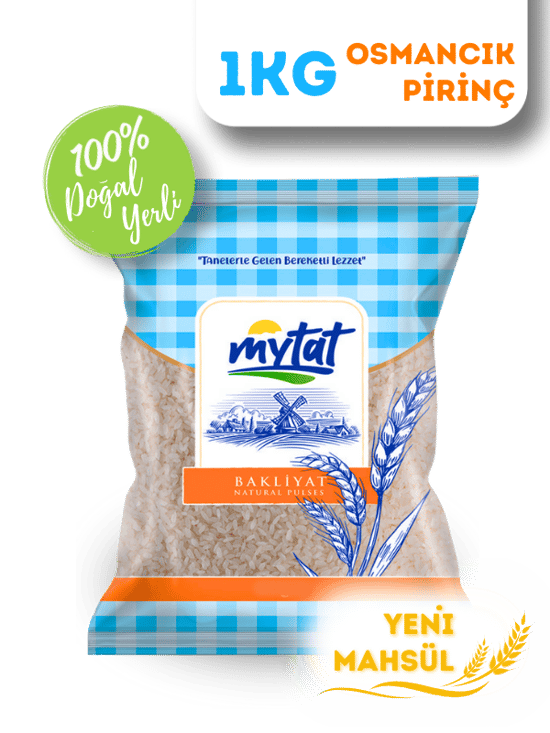 Mytat Doğal Yerli Üretim Osmancık Pirinç 1 kg