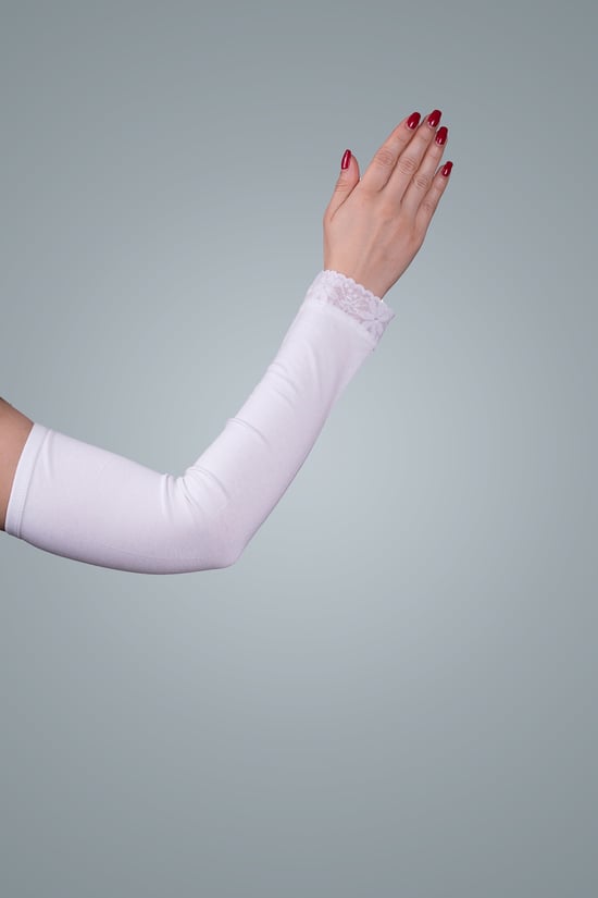 Hürrem Bone Krem Tesettür Kolluk Viskon Kumaş Dantelli 1002_40