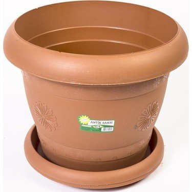 Hak  Antik Saksı 4 No-Tabak Dahil-7,5 Litre