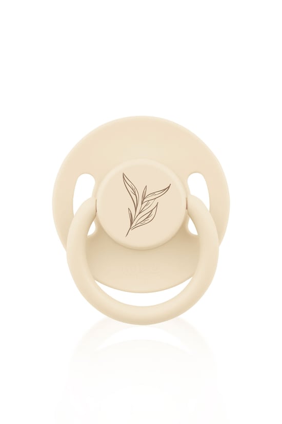 Wee Baby Pure Yuvarlak Uçlu Kauçuk Emzik No:3 18+ ay Krem